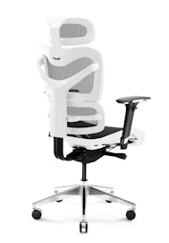 Fotel ergonomiczny Jan Nowak model Kommodus: biało-czarny