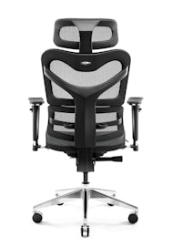 Fotel ergonomiczny Jan Nowak model Kommodus: czarno-szary