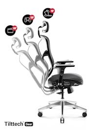 Fotel ergonomiczny Jan Nowak model Amadeus: czarny
