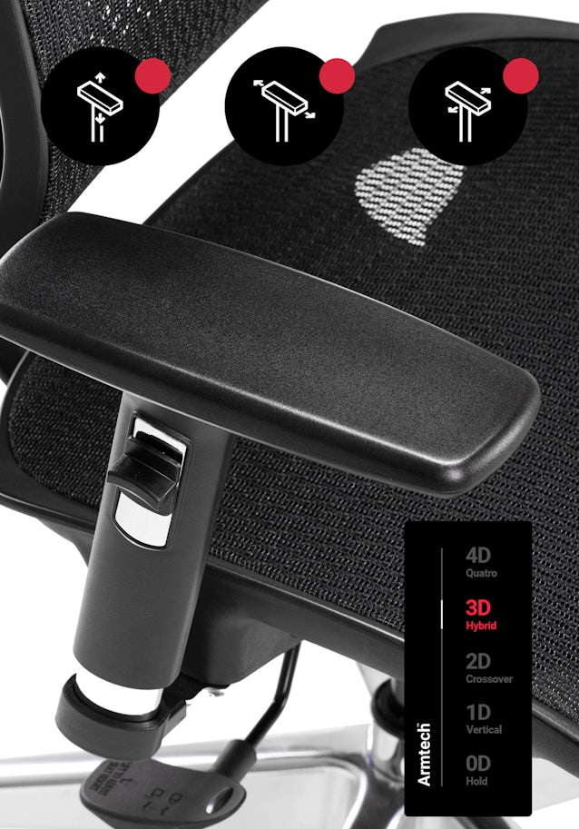 Fotel ergonomiczny Jan Nowak model Amadeus: czarny
