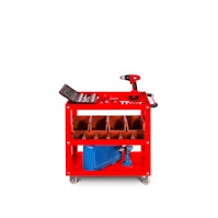 JAN NOWAK model HUGO narzędziowy wózek metalowy: czerwony